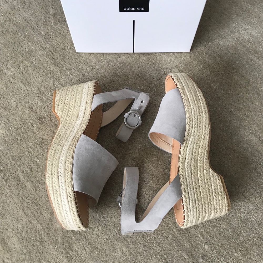 DOLCE VITA Suede Platform Sandals - Picture 7 of 8